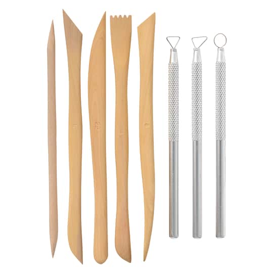 6 Pack: 8 Piece Clay Tool Set by ArtMinds™